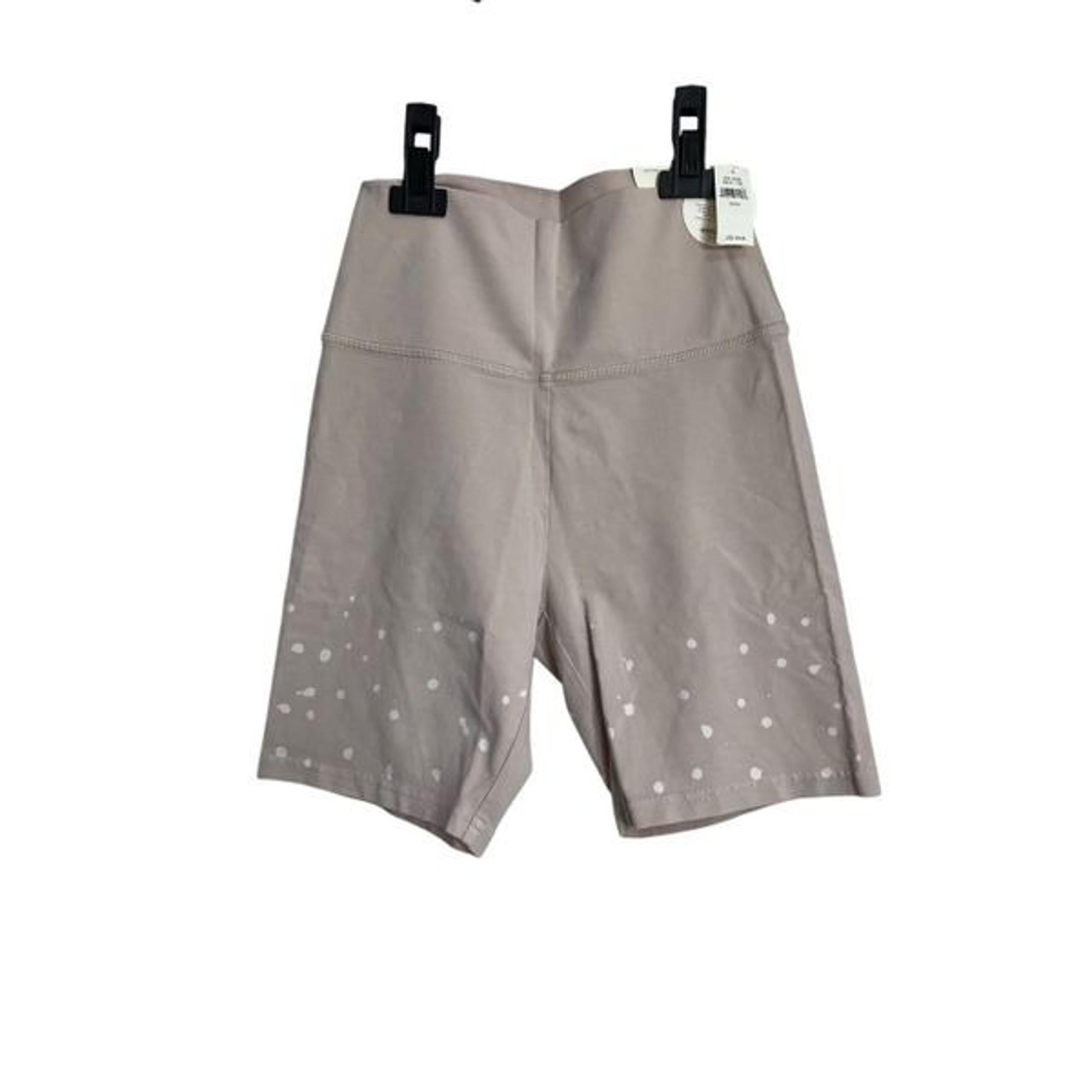 Aerie Shorts Womens Size Medium Beige Offline OG Bike with White Dots NWT