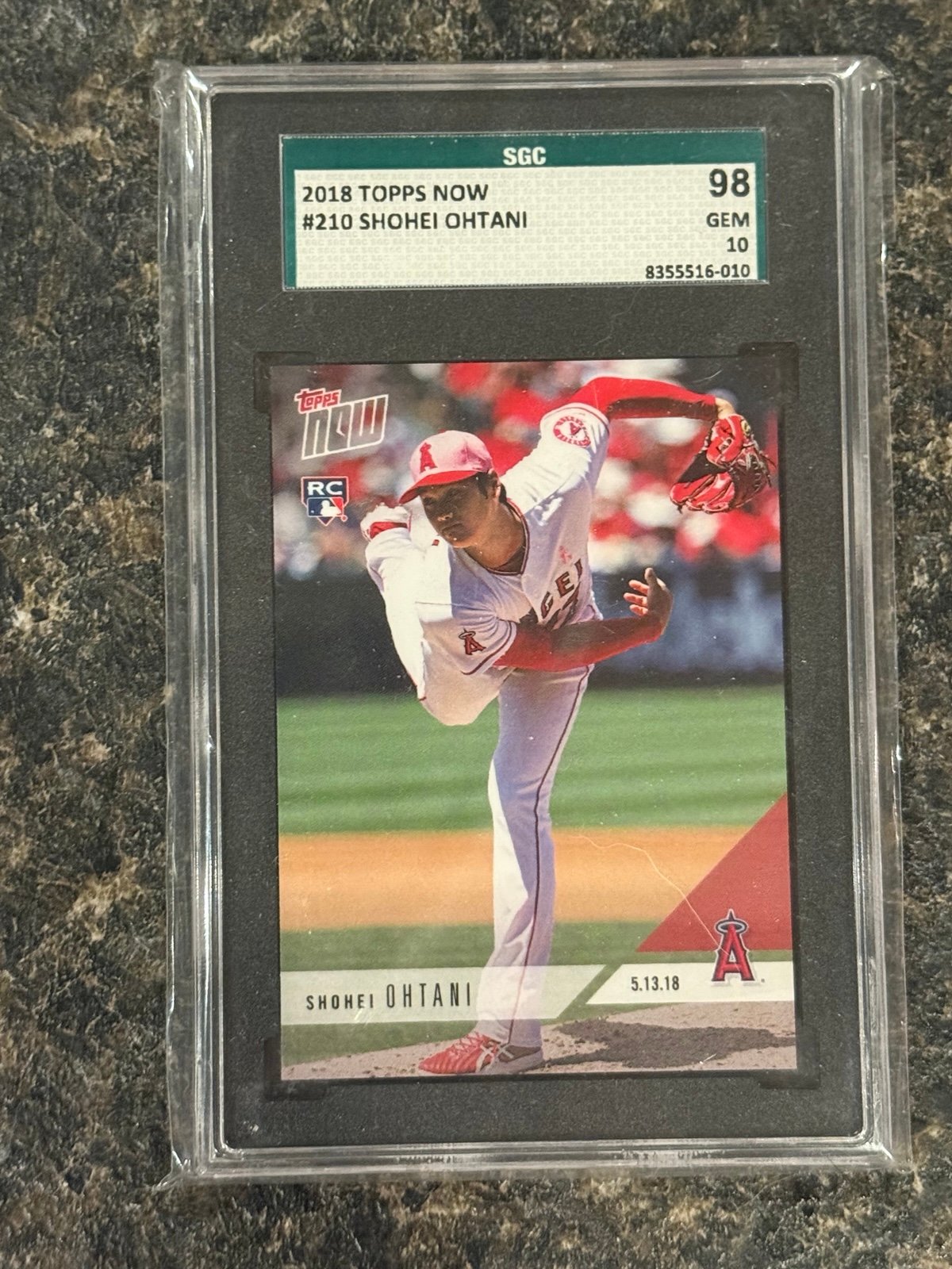 2018 Topps Now Shohei Ohtani English Variation Rookie SGC 10