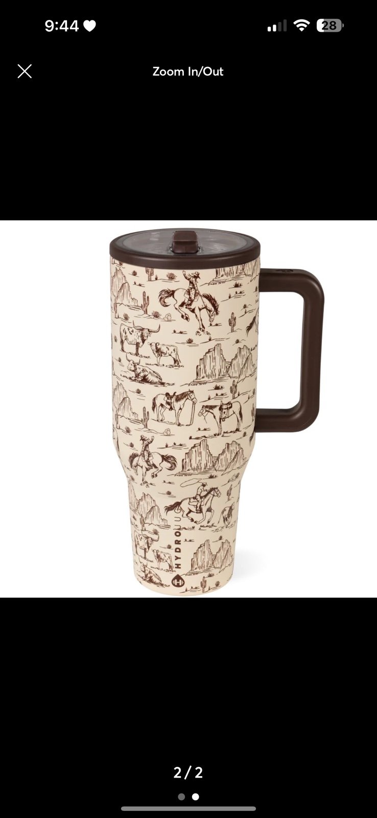 HydroJug Traveler 40oz Outwest SOLD OUT LIMITED EDITION