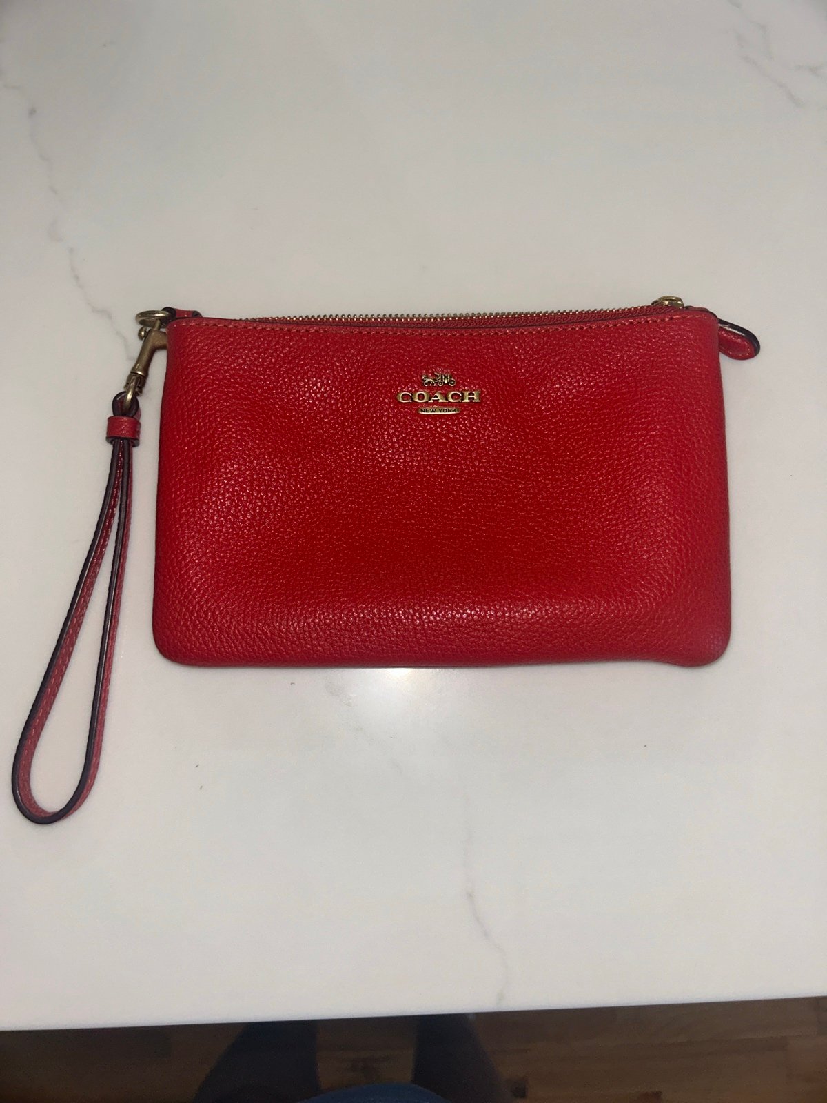 Red Coach Wristlet