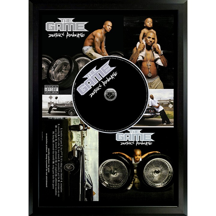 The Game 'Doctor's Advocate' Framed CD Poster, Hip Hop, Critically Acclaimed Alb