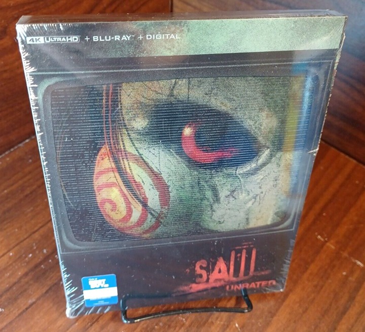 SAW Steelbook (4K+Blu-ray-No Digital) Discs Unused-Free Box Shipping w/Tracking