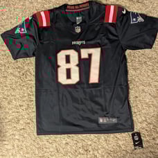 New England Patriots Rob Gronkowski jersey blue adult large