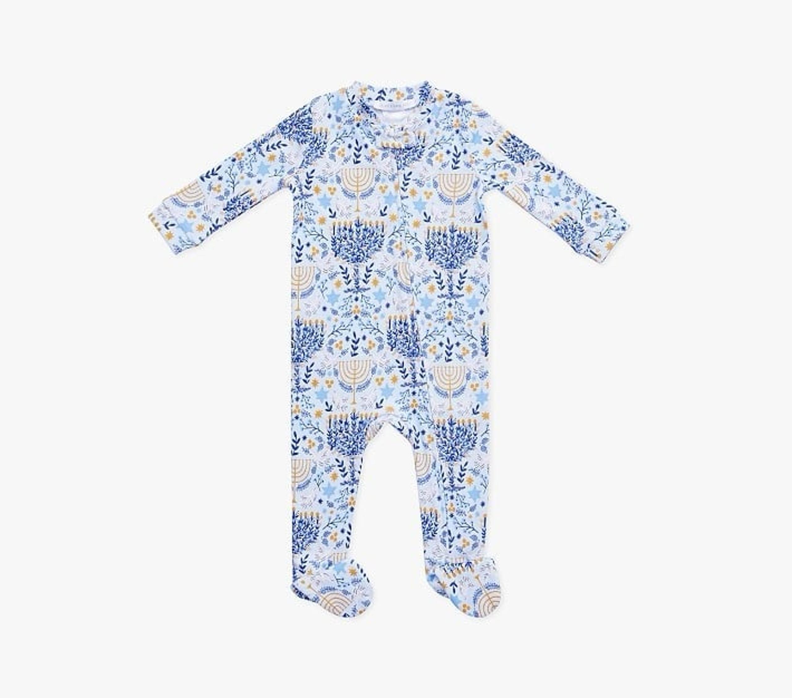 Rifle Paper Co. Hanukkah Organic Baby Pajama - Pottery Barn Baby 6-9 Momths