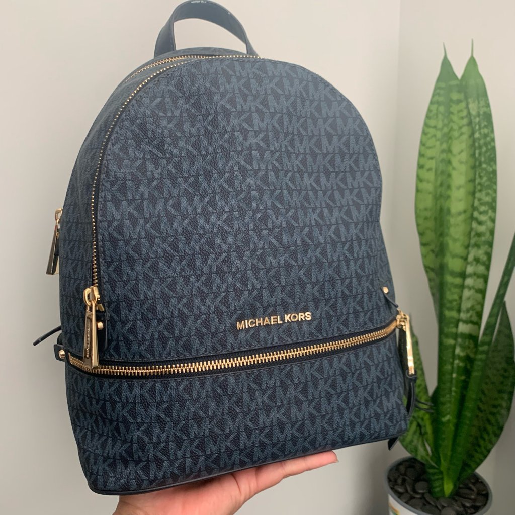 Michael Kors Navy Backpack