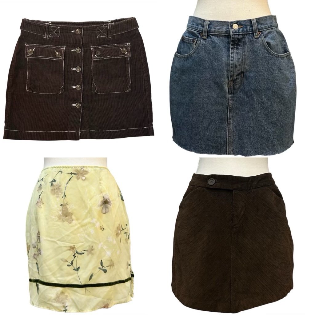 vintage y2k mini skirt bundle lot