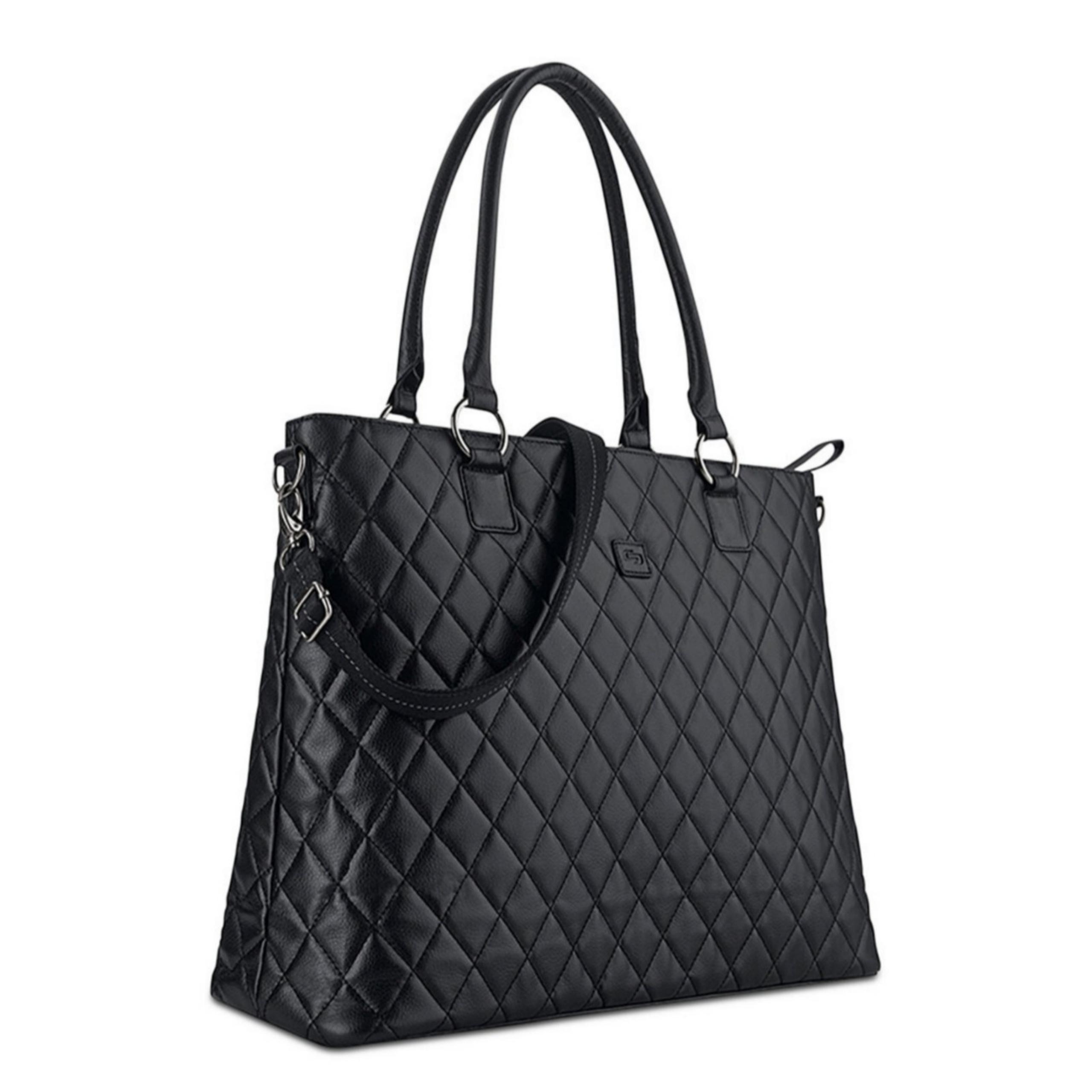 Solo New York Waldorf 15.6" Laptop Tote Black Quilted