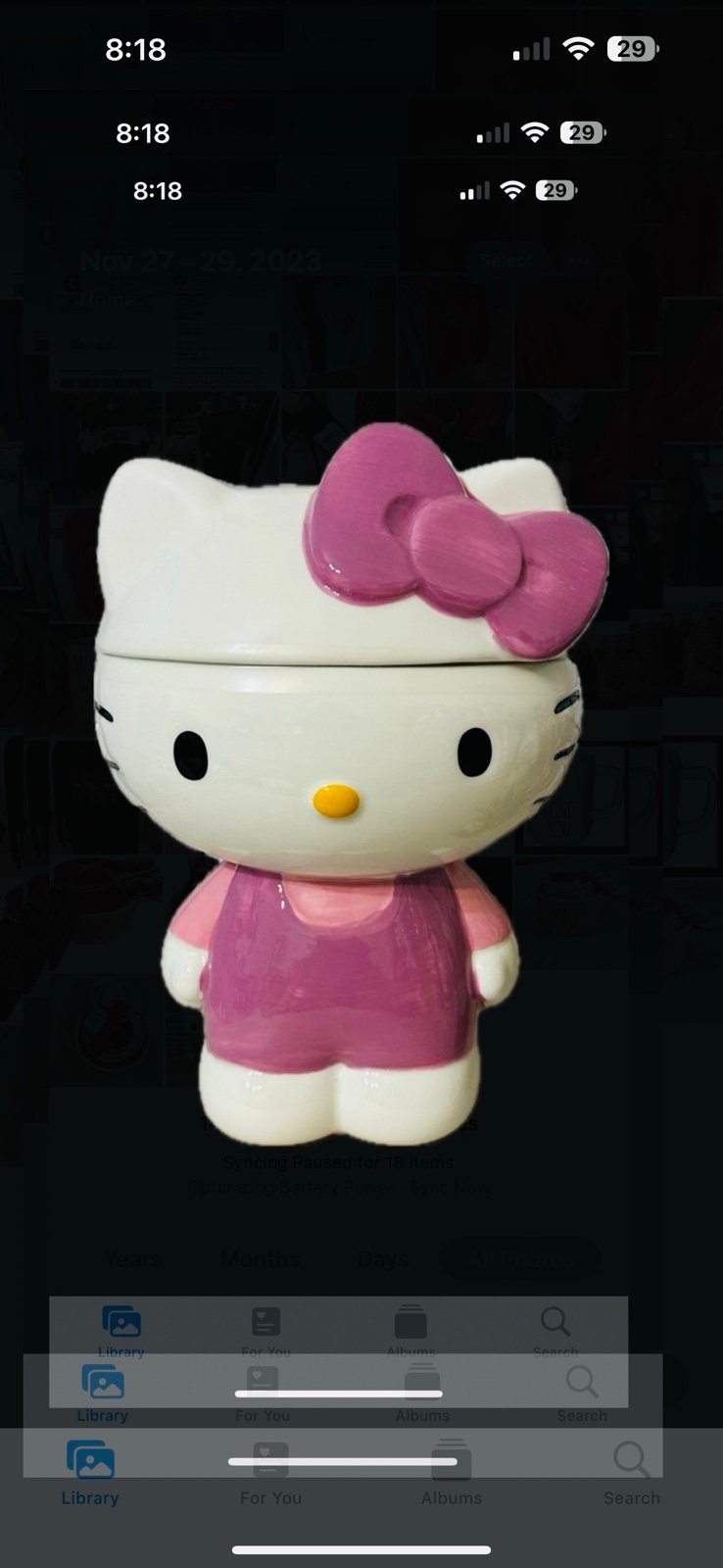 Hello Kitty Canister Cookie Jar