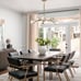Weesalife Sputnik Chandeliers Mid Century Crystal Pendant Light Chandelier 6 Lig
