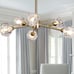 Weesalife Sputnik Chandeliers Mid Century Crystal Pendant Light Chandelier 6 Lig