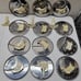 Lot of Cuisinart DLC-7 Disc Blades (12) and Stems (3)