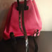 Juicy Couture Pink Leather Medium Backpack