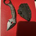 Forged g10 kydex scorpion letter opener fixed letter opener custom g10 handles