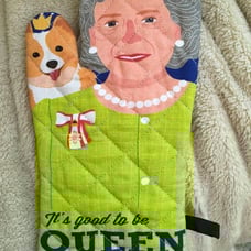 Queen Elizabeth and Corgi Oven Mitt