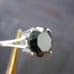3.80ct BLACK DIAMOND RING *CERTIFICATE OF AUTHENTICITY* FREE DIAMOND TESTER SZ 7