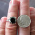3.80ct BLACK DIAMOND RING *CERTIFICATE OF AUTHENTICITY* FREE DIAMOND TESTER SZ 7
