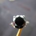 3.80ct BLACK DIAMOND RING *CERTIFICATE OF AUTHENTICITY* FREE DIAMOND TESTER SZ 7