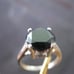 3.80ct BLACK DIAMOND RING *CERTIFICATE OF AUTHENTICITY* FREE DIAMOND TESTER SZ 7