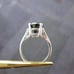 3.80ct BLACK DIAMOND RING *CERTIFICATE OF AUTHENTICITY* FREE DIAMOND TESTER SZ 7