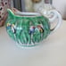Rare Vintage/Antique Chinese Porcelain Bok Choy Creamer Famille Verte Rose Tea