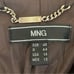 MNG Mango - Long Line Brown Suit Jacket / Blazer Wool Blend - size US 14