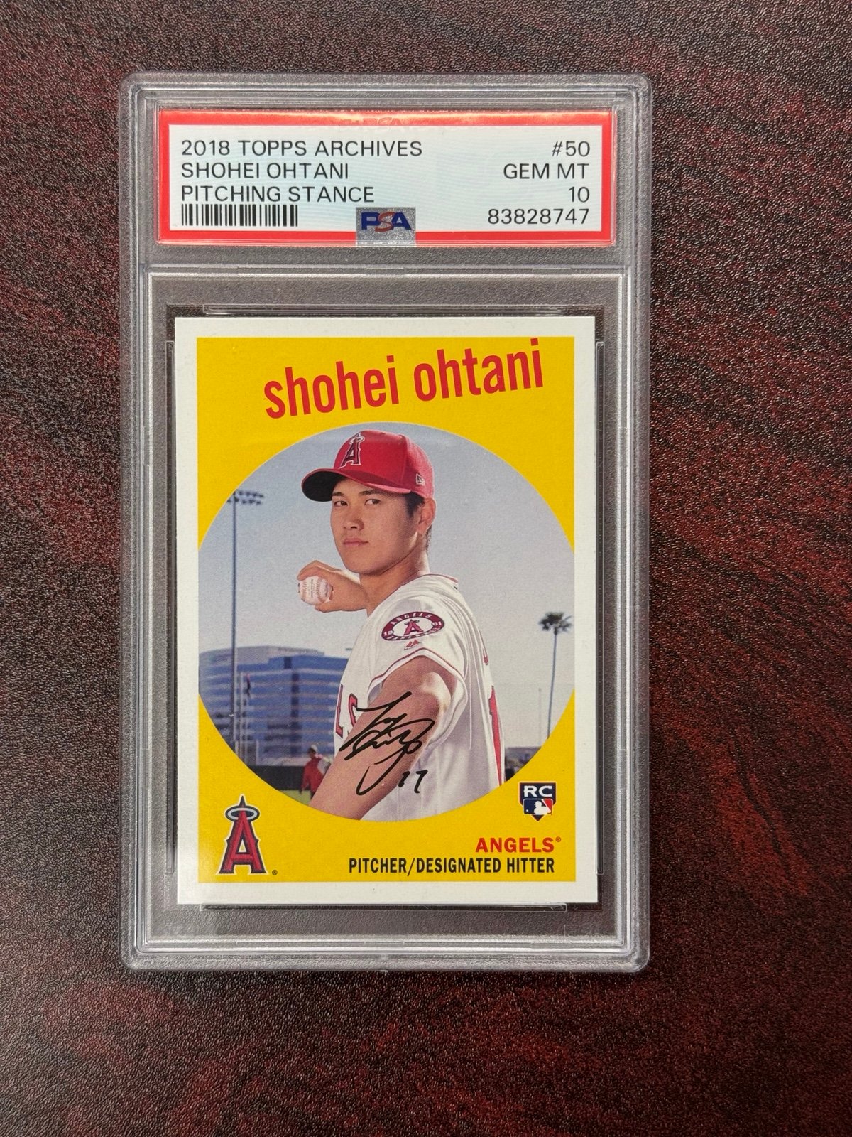 2018 Topps archives Shohei ohtani #50 (PSA10)