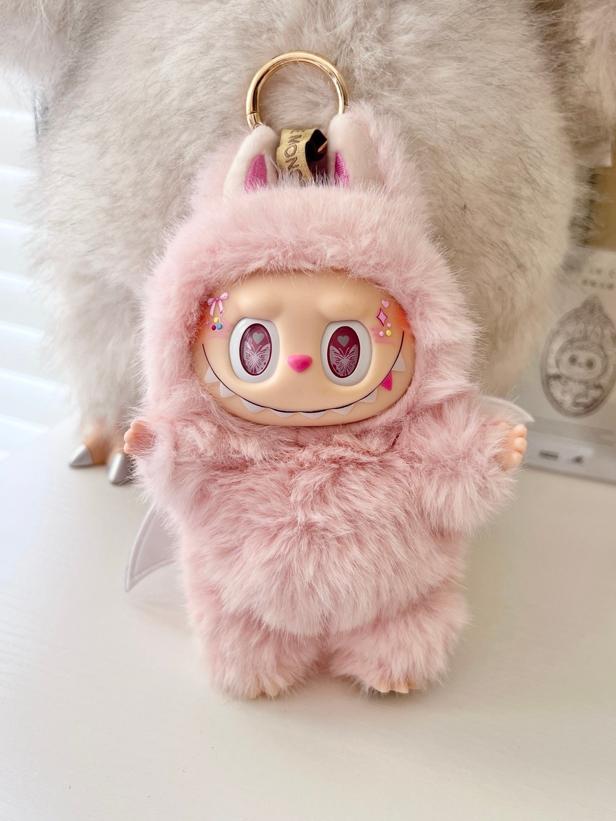 Labubu customized handmade pink