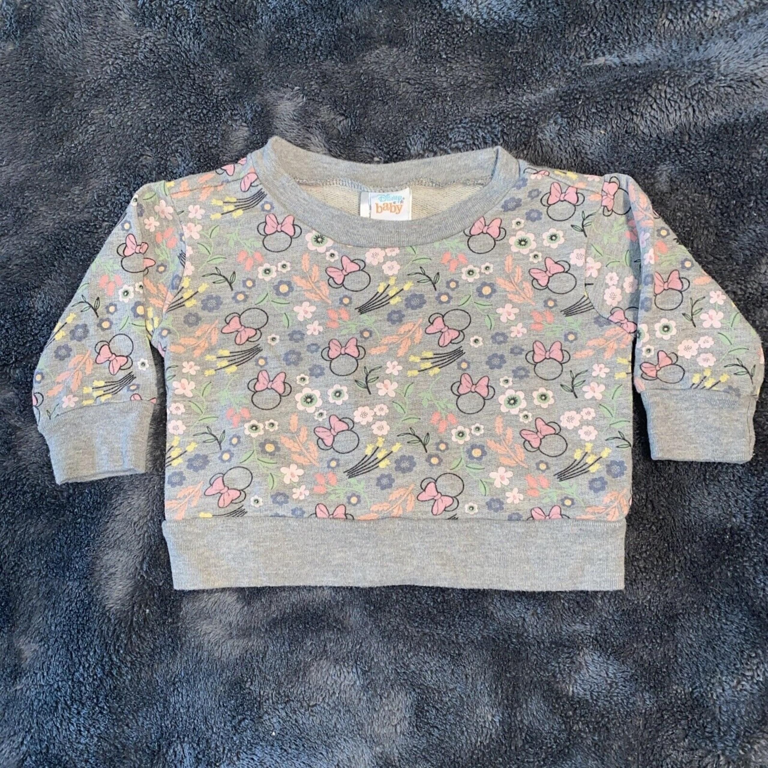 Disney Character Baby Infant Sweatshirt Size 3-6 Months  Disneyland Minnie Mouse