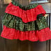 Sequin tiered mini skirt with shorts