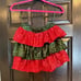 Sequin tiered mini skirt with shorts