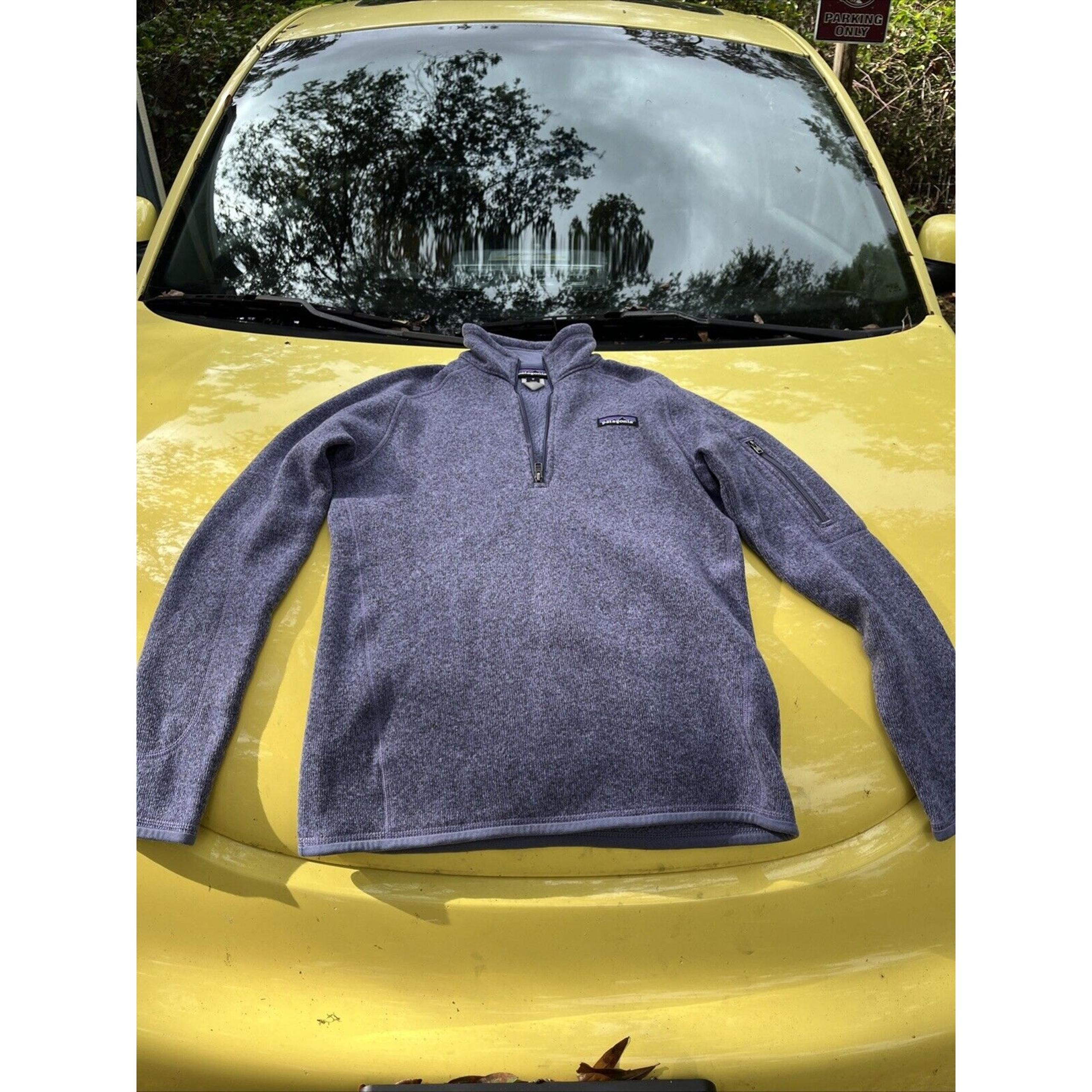 Patagonia Better Sweater Ribbed Knit 1/4 Zip Pullover GraySize Med