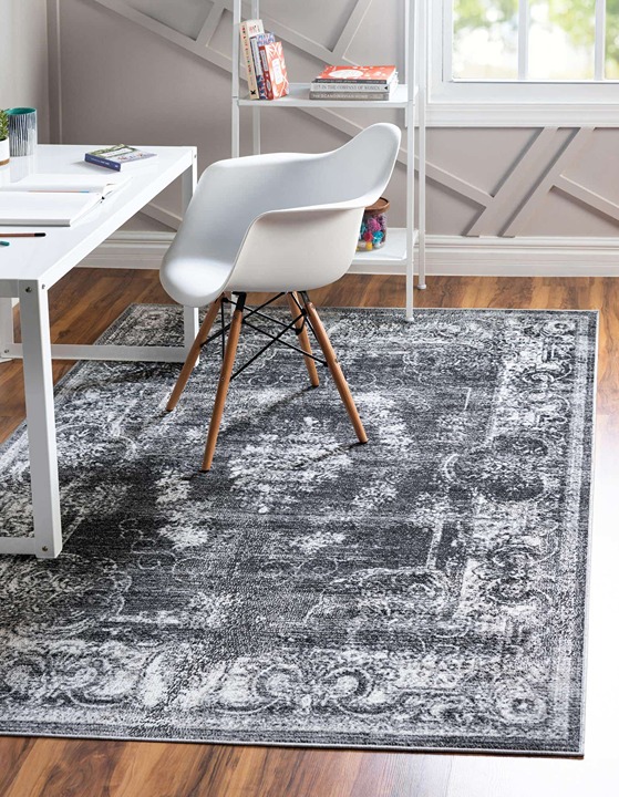 5' x 8' New Area Rug Charcoal H49277 Home Decorative Art Soft Carpet Collectible