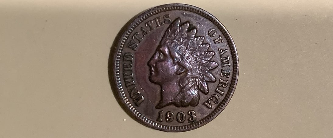 Toned diamonds Liberty Uncirculated Indian Head penny choice gem coin
