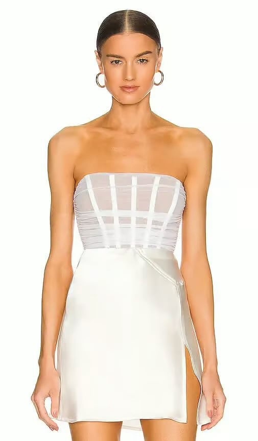 Revolve Eden Bodysuit in White NOOKIE