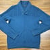 RW & Co Size L Vintage 90’s Blue Cable 100% Cotton Knit Jumper