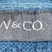 RW & Co Size L Vintage 90’s Blue Cable 100% Cotton Knit Jumper