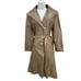 Annshire Leather Trench Coat Woman S Brown Belted Long Jacket 70s Designer Retro
