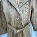Annshire Leather Trench Coat Woman S Brown Belted Long Jacket 70s Designer Retro