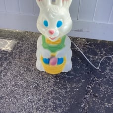 Easter bunny blow mold