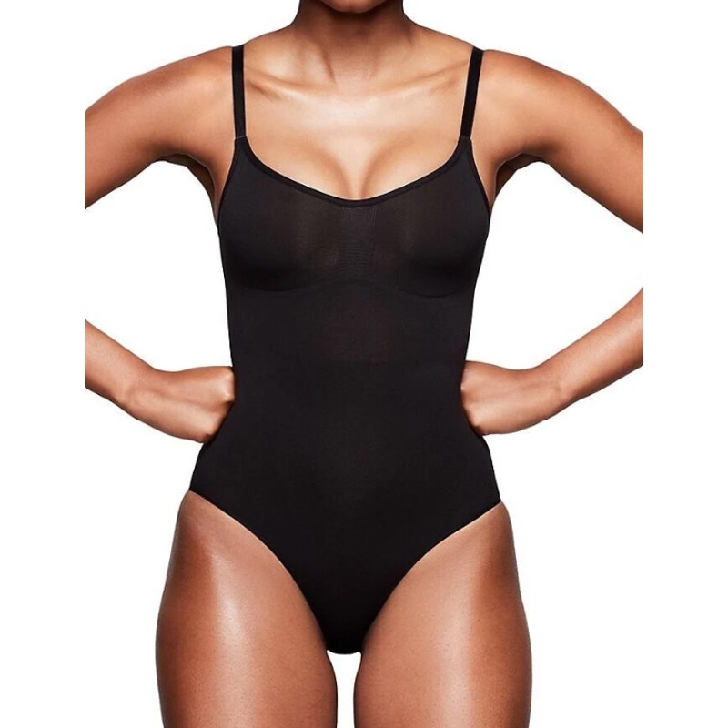 SKIMS Black Onyx Seamless Sculpt Brief Bodysuit Shapewear Underwear NWOT SMALL