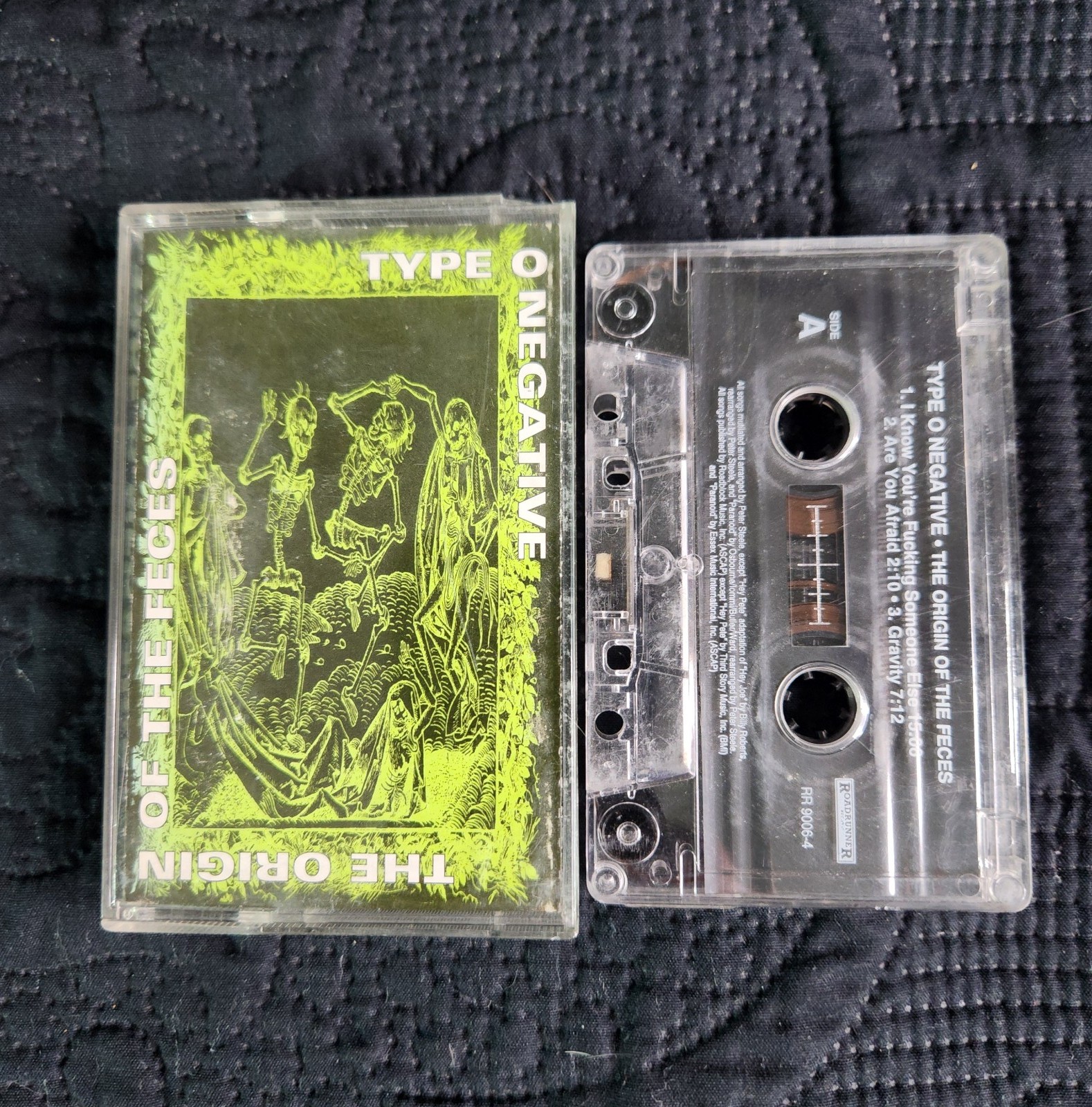 Type O Negative - The Origin Of The Feces Audio Cassette Tape Original