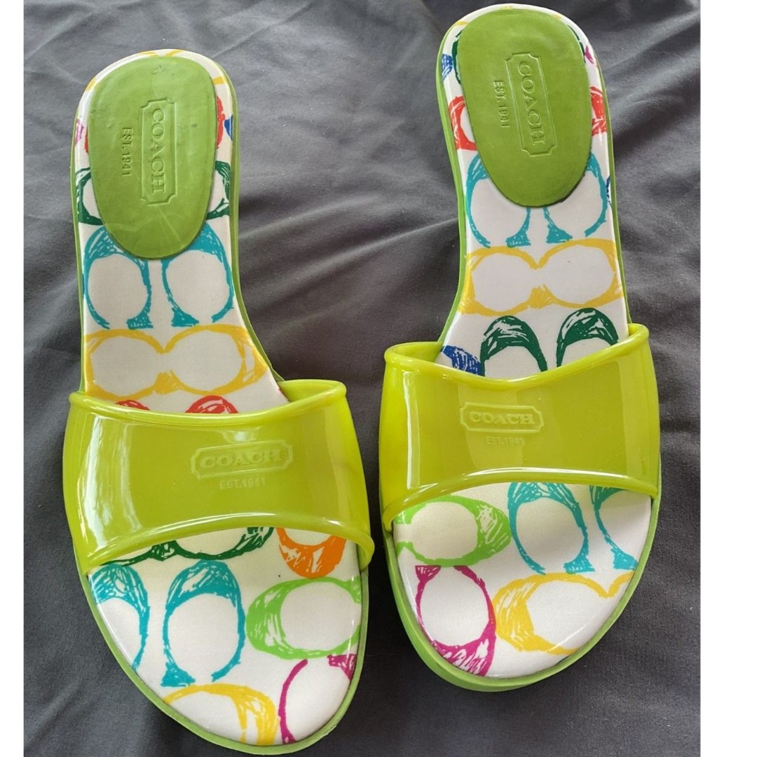 Vintage Coach Y2K Nichelle Jelly Slides