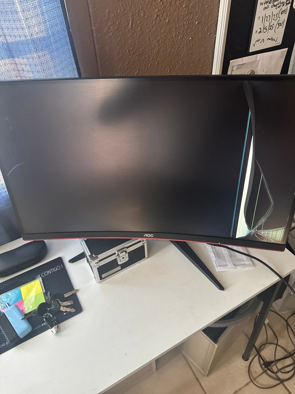 Aoc led Monitor curved big screen CQ27012701 100/240 V 50/60 HZ 1.58