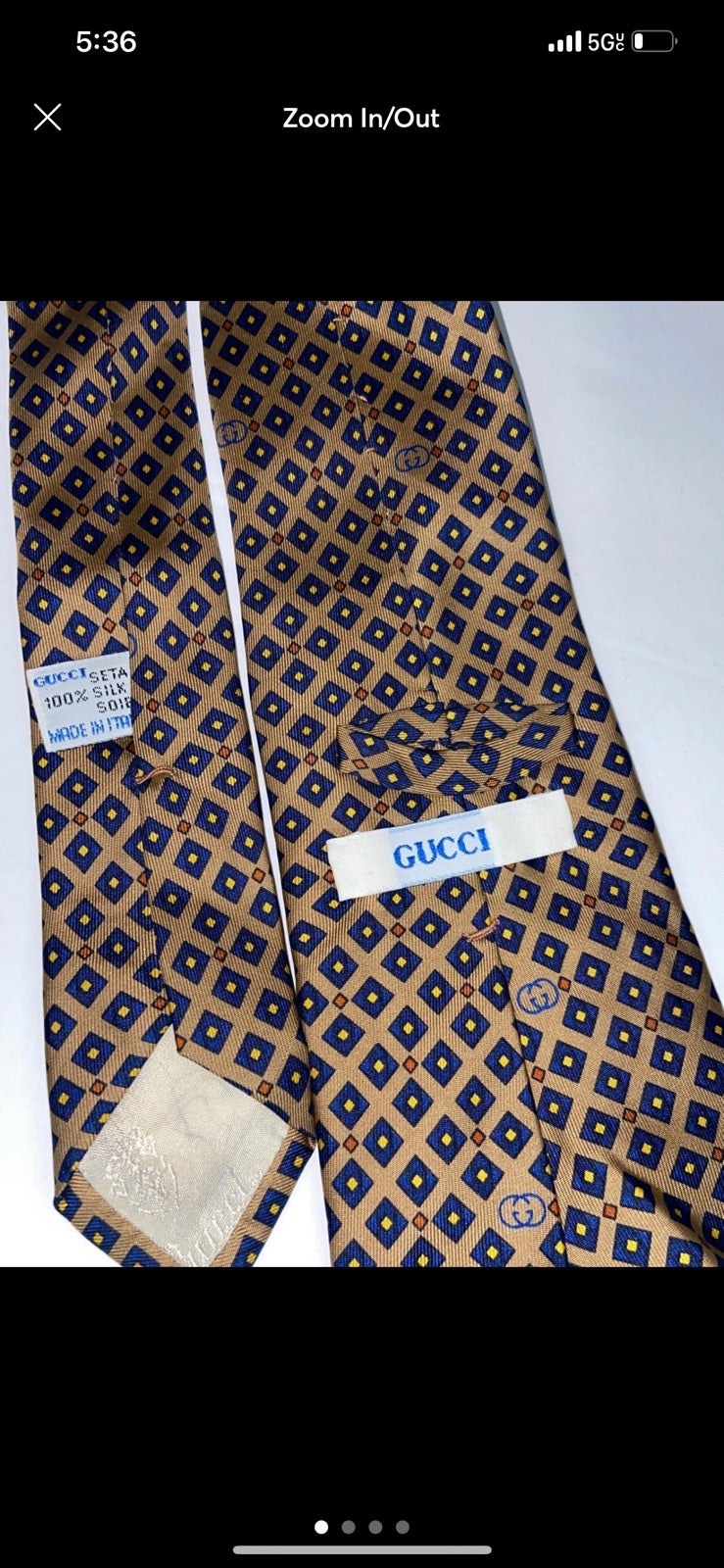 Vintage Gucci Mens Tie