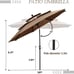 10FT Triple-Tier Patio Umbrella for Enhanced Stability & Shade
