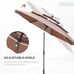 10FT Triple-Tier Patio Umbrella for Enhanced Stability & Shade