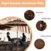 10FT Triple-Tier Patio Umbrella for Enhanced Stability & Shade