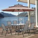 10FT Triple-Tier Patio Umbrella for Enhanced Stability & Shade