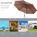 10FT Triple-Tier Patio Umbrella for Enhanced Stability & Shade