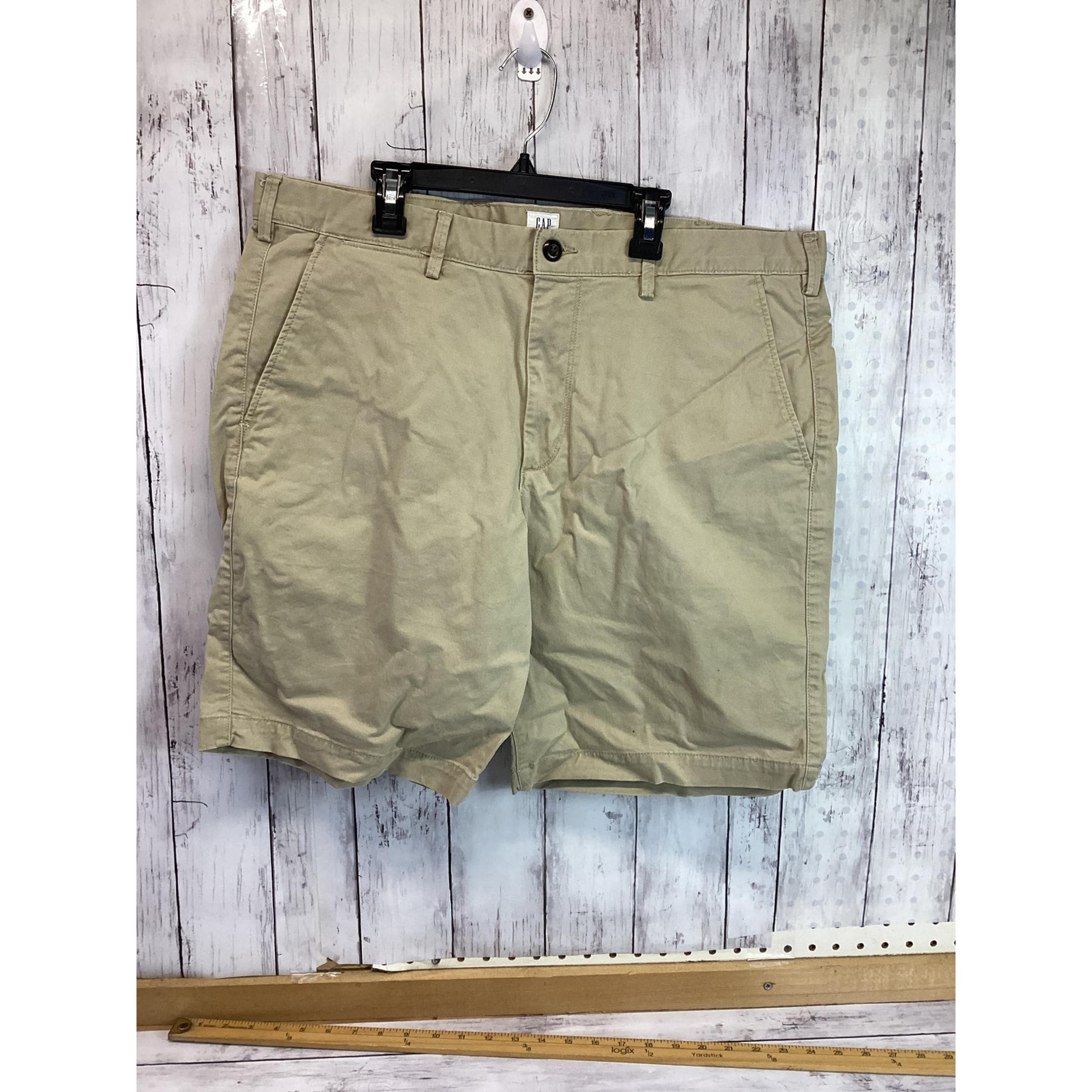 GAP Gap for Good Men's Khaki Pockets Flat Front Classic Short Size 36